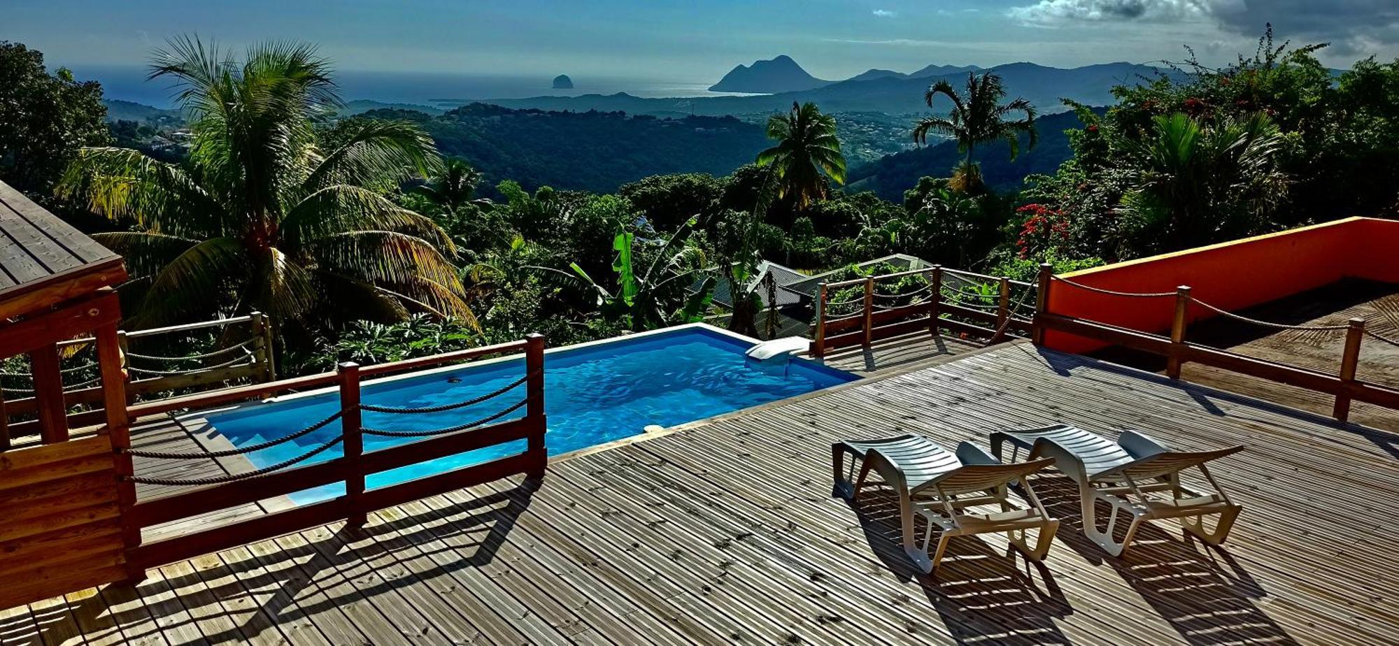 Villa Cosaroe 6-14 Pers Piscine Et Superbe Vue Mer Panoramique Riviere-Salee エクステリア 写真
